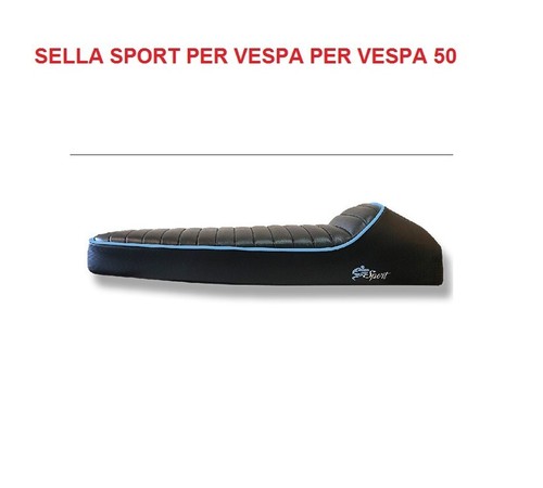 Sella nera sport con - con, bordino