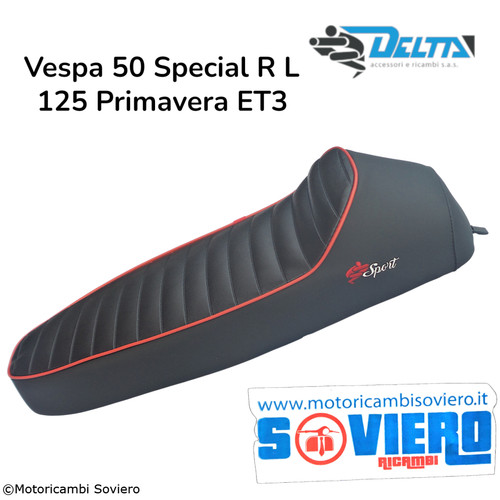 Sella nera sport con bordino - con,